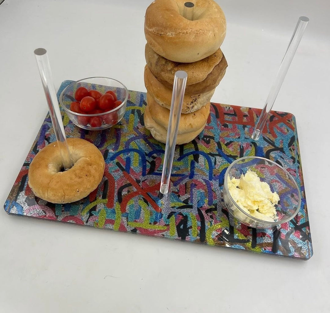Acrylic Bagel Board-many patterns available