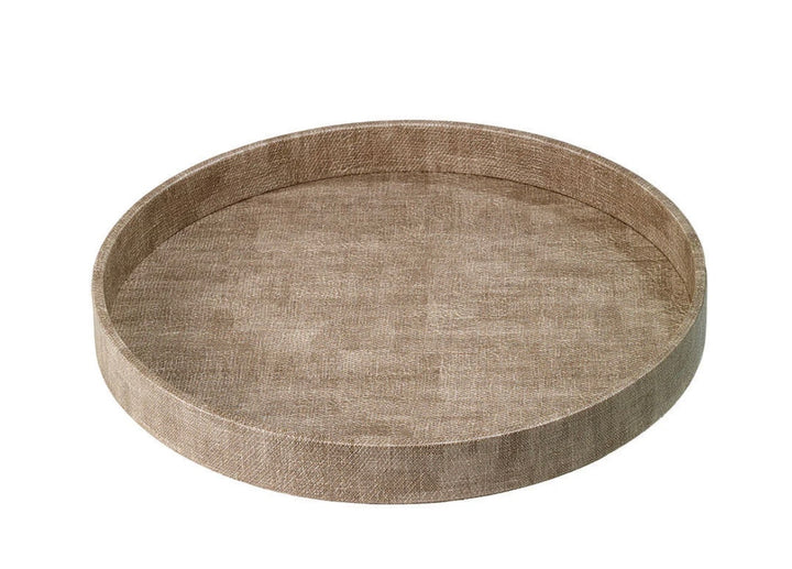 Luster Round Tray- multiple colors