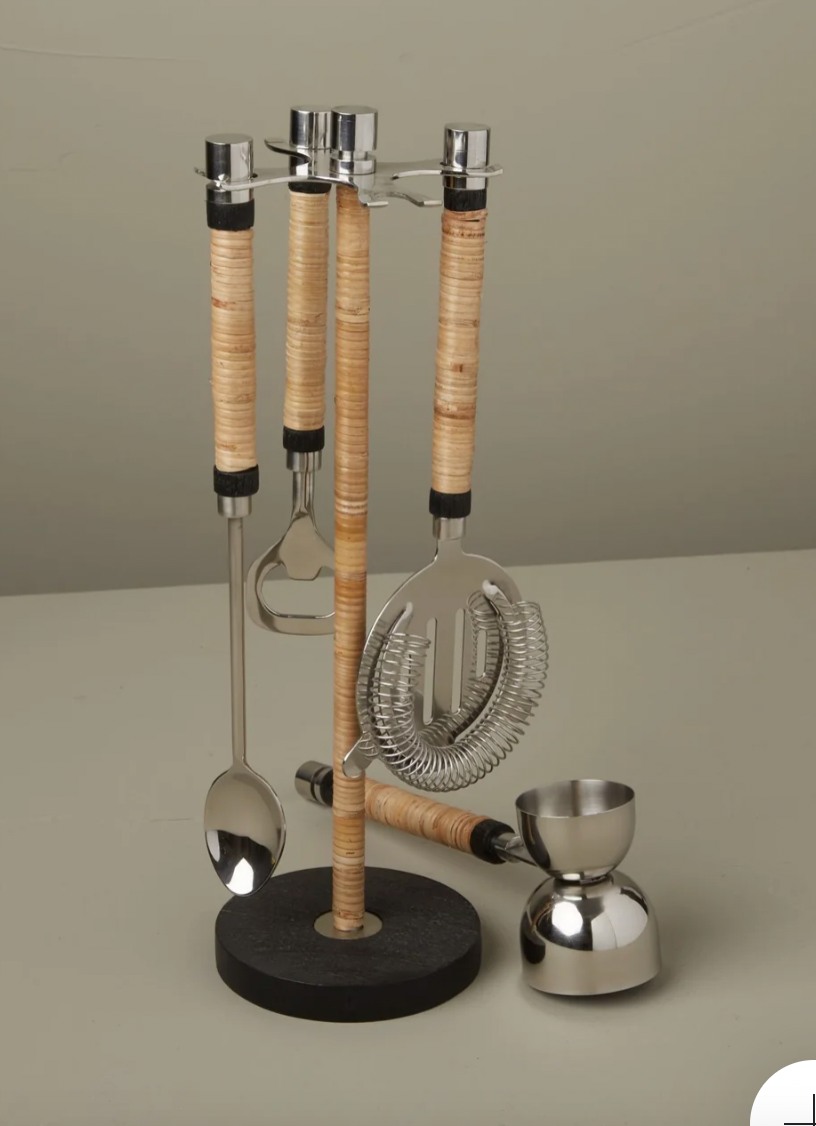 Rattan bar tool set