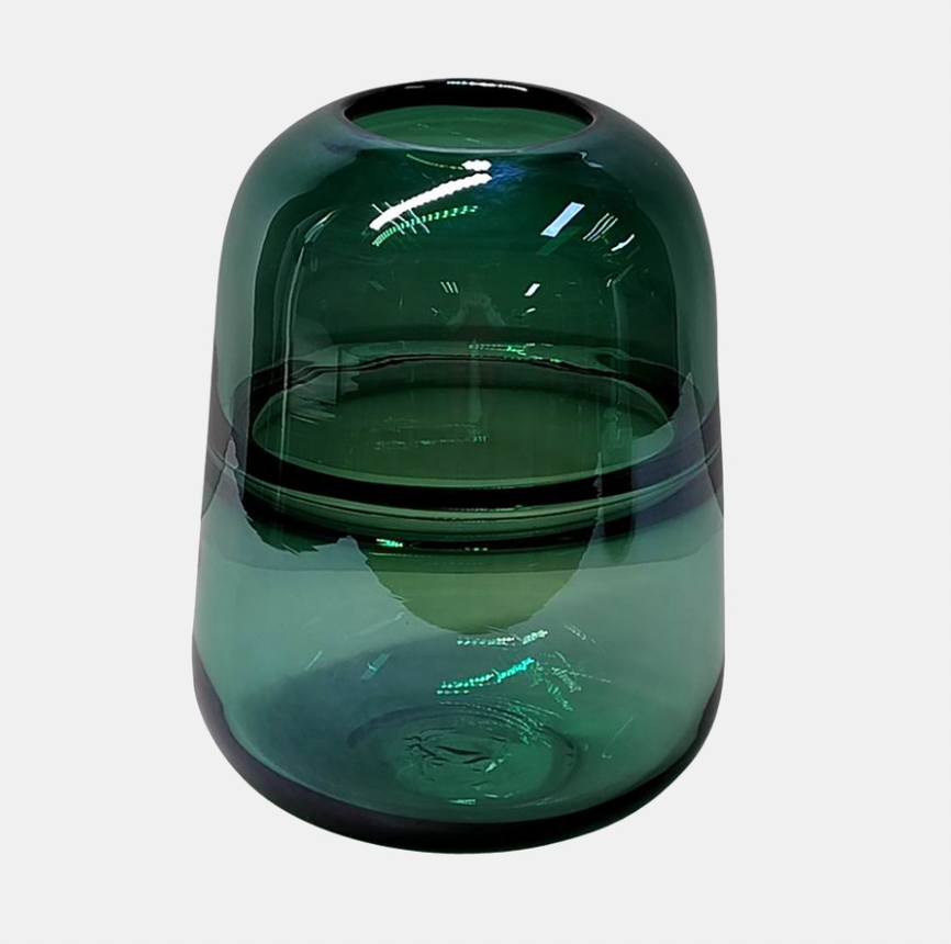 Green Glass Vase