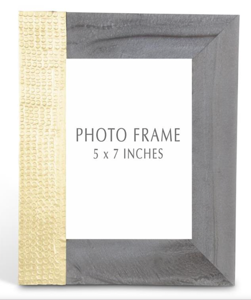 Gray and Brass 5 x 7 frame