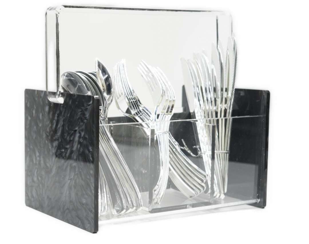 Acrylic Silverware Caddy- many colors available