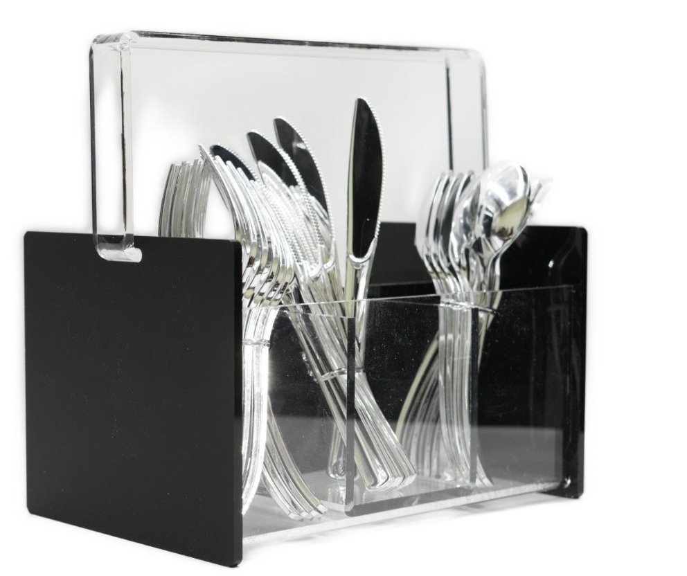 Acrylic Silverware Caddy- many colors available