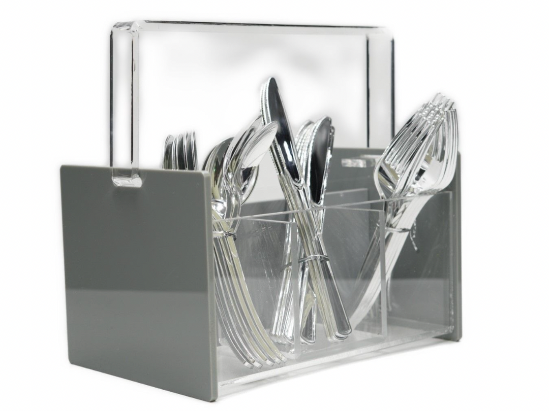 Acrylic Silverware Caddy- many colors available