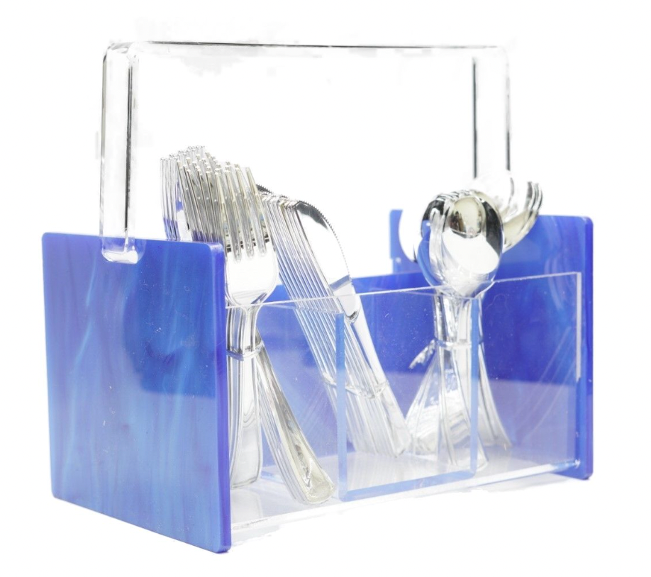 Acrylic Silverware Caddy- many colors available