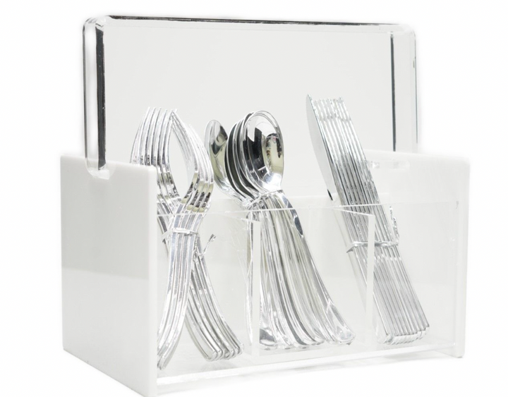 Acrylic Silverware Caddy- many colors available