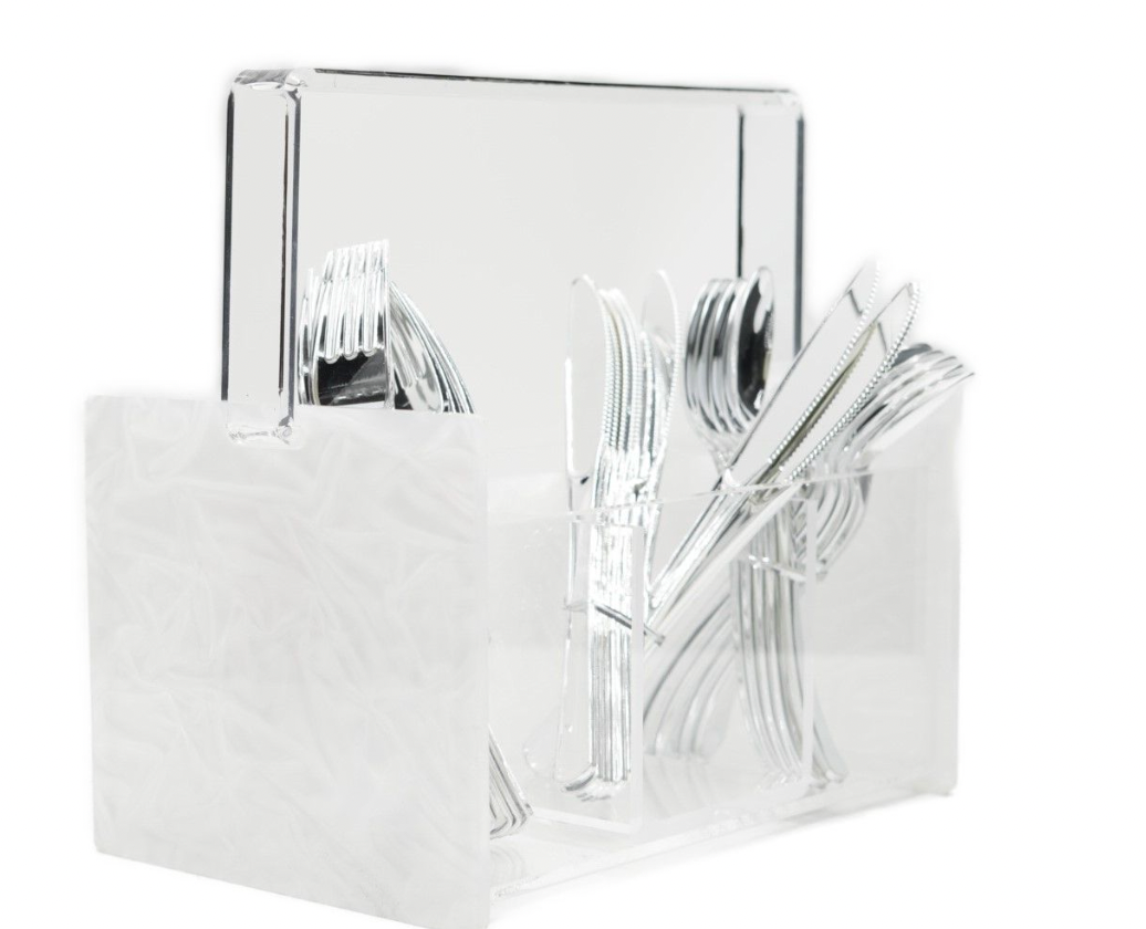 Acrylic Silverware Caddy- many colors available