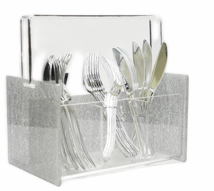 Acrylic Silverware Caddy- many colors available