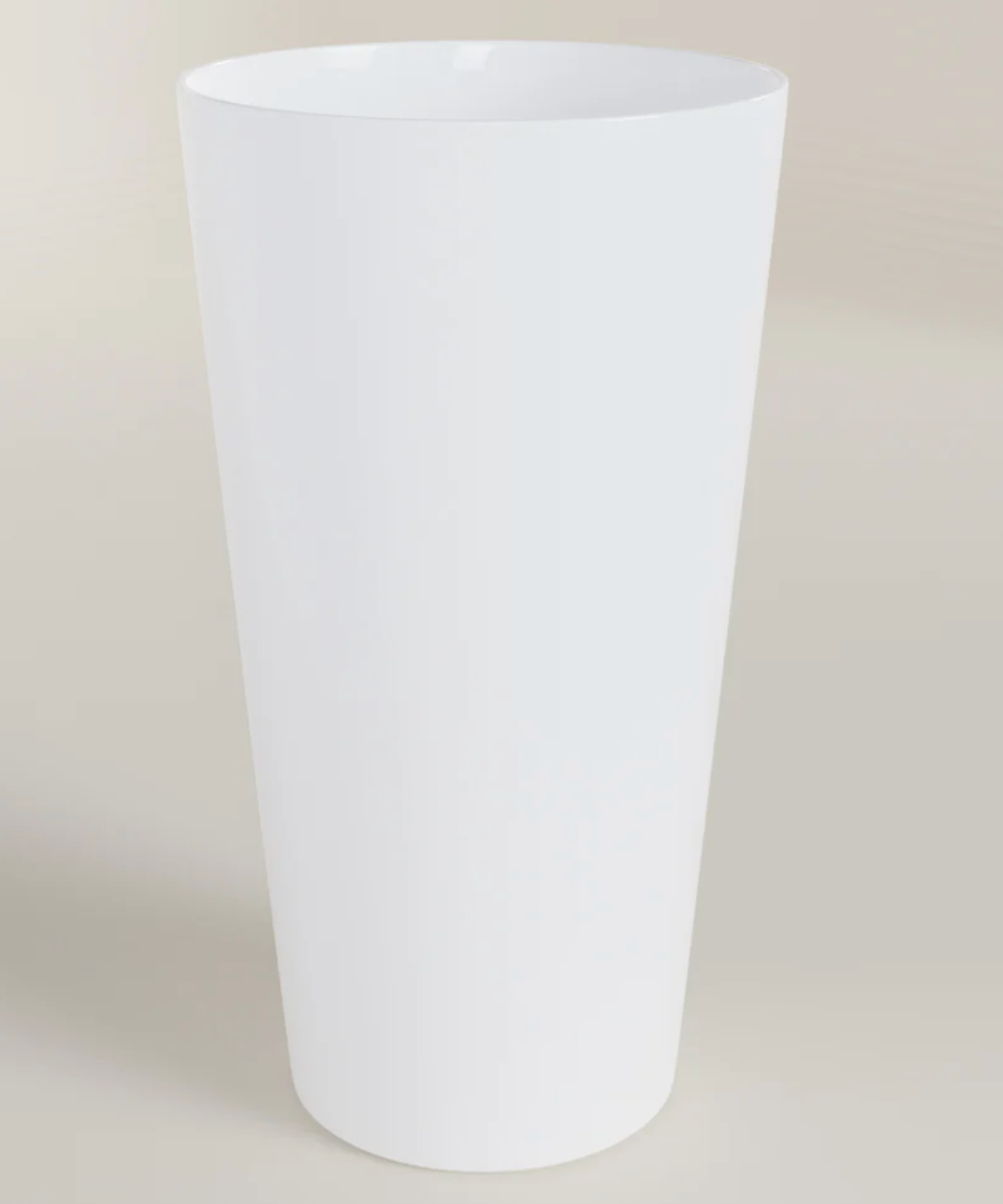 Shaker Pint White Acrylic Tumbler 16oz.