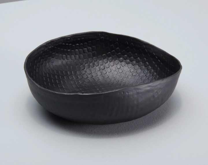 Black Crosshatch Aluminum Bowl - 2 sizes