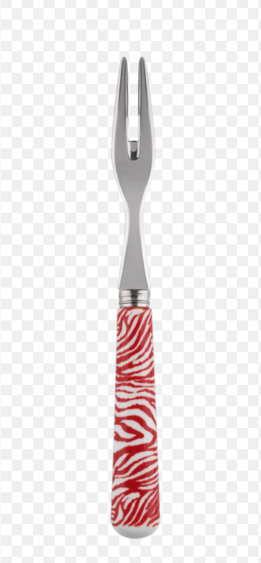 Sabre Zebra Pattern Cocktail Forks
