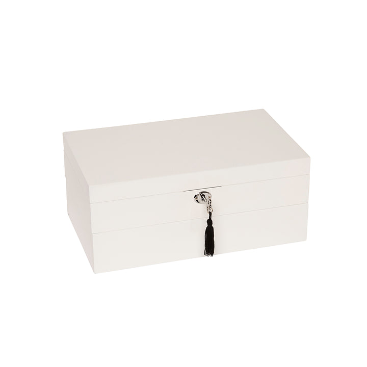 White Lacquer Stackable Jewelry box