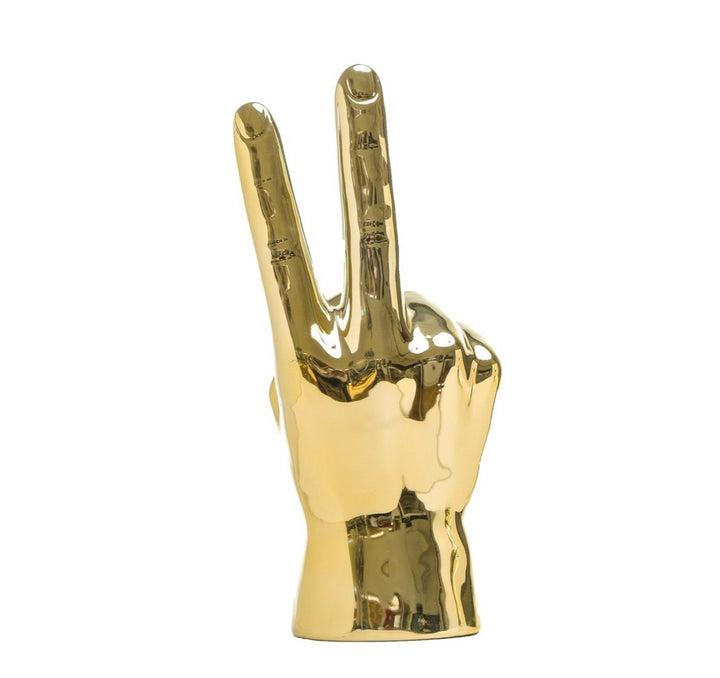 Gold Table Top Middle Finger