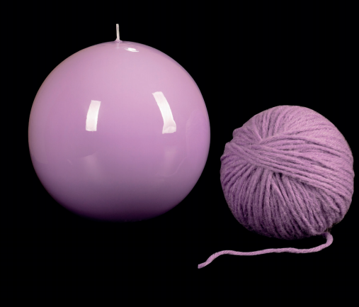 Large Spherical laquered candles