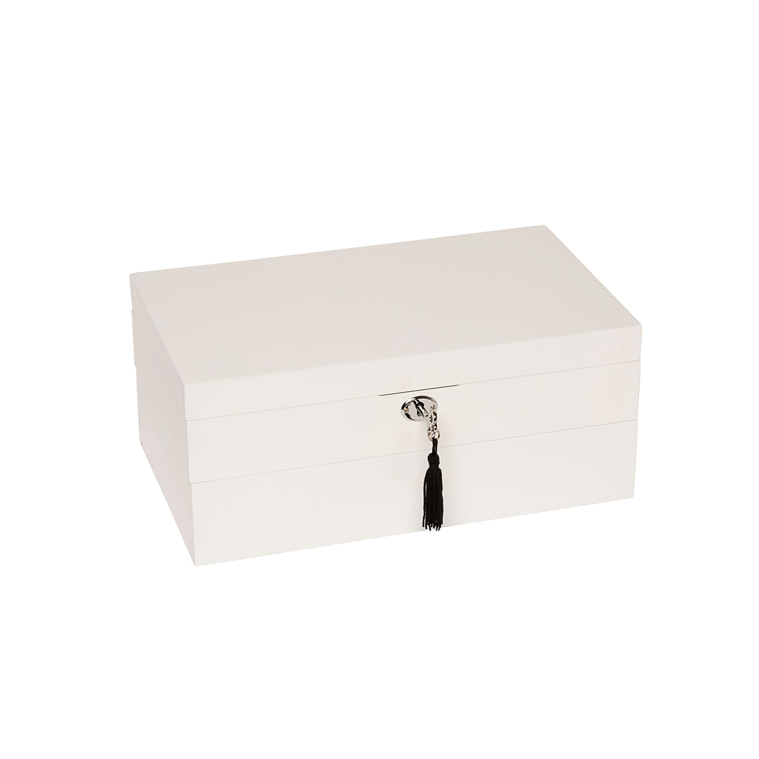 Navy Lacquer Stackable Jewelry box