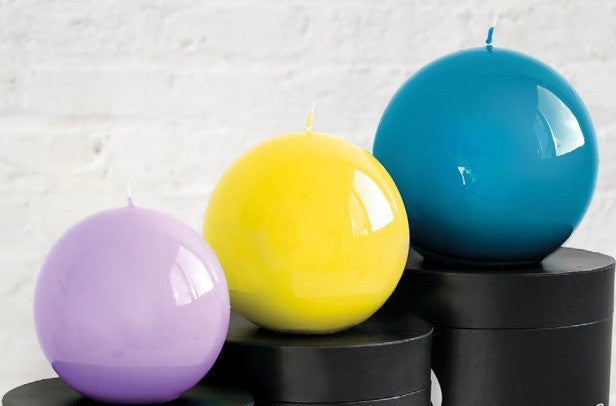 Large Spherical laquered candles