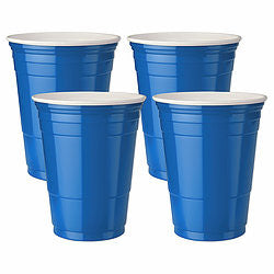 Plastic Colored Cups - set of 4