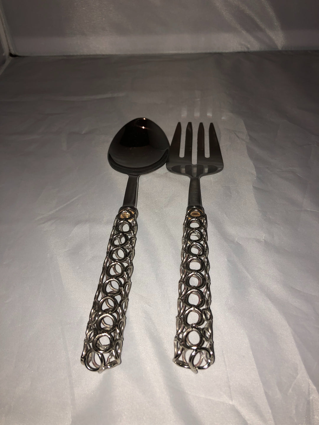 Silver link serving set