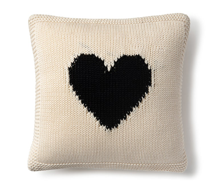 Knit Heart Pillow