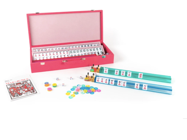 Pink Croc Mahjong Set