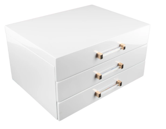 Kendall White Jewelry Box