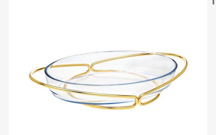 Gold Oval Infinity Baker