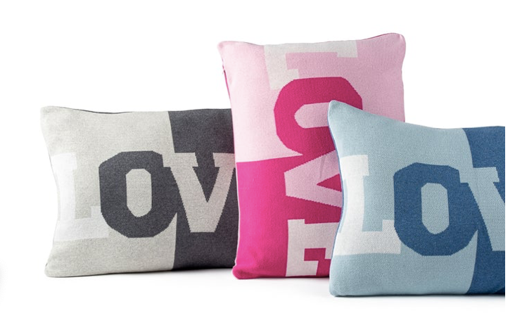 Blue Love Pillow