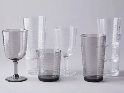 Gray Melamine Wine Glass