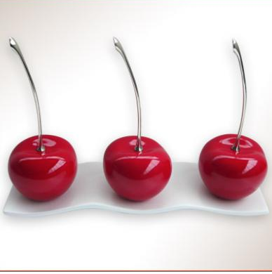 Cherries on tray