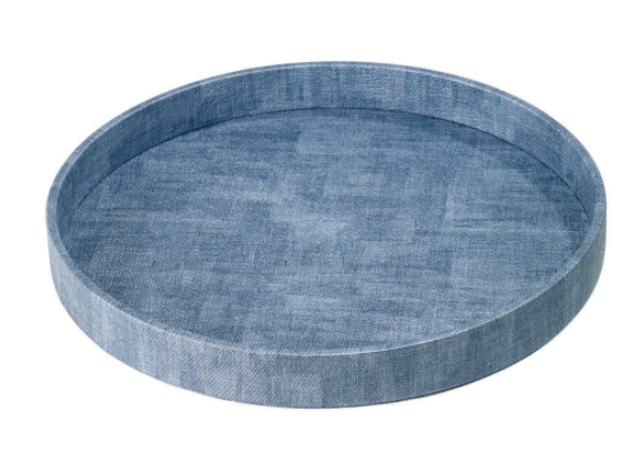 Luster Round Tray- multiple colors