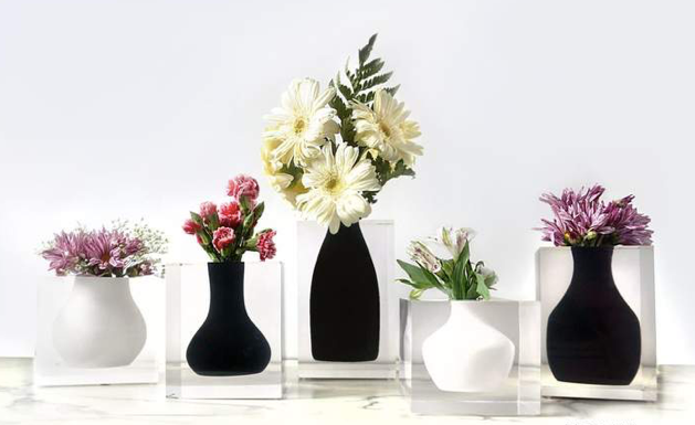 Mosco Acrylic  Vase- multiple colors