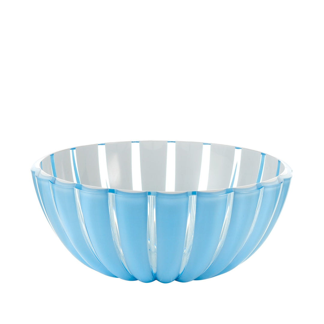 Large acrylic striped bowl