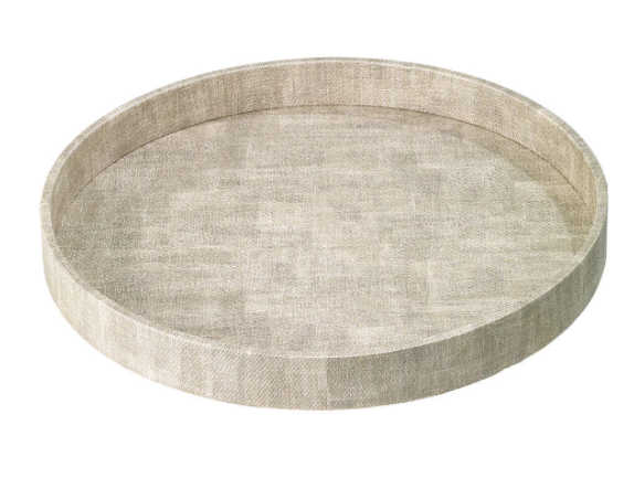 Luster Round Tray- multiple colors