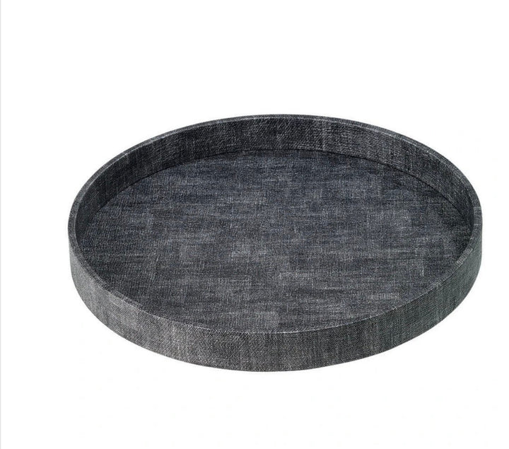 Luster Round Tray- multiple colors