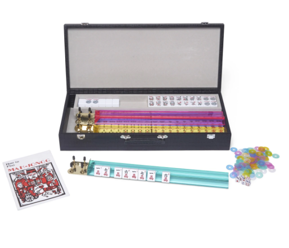 Pink Croc Mahjong Set