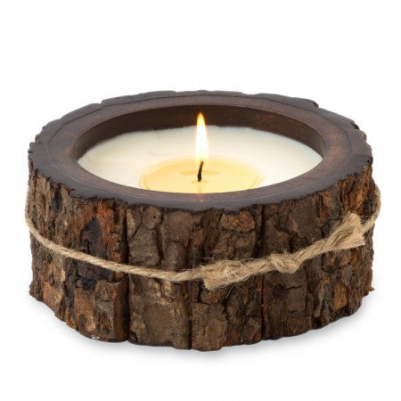 Tree Bark Candle- small single wick