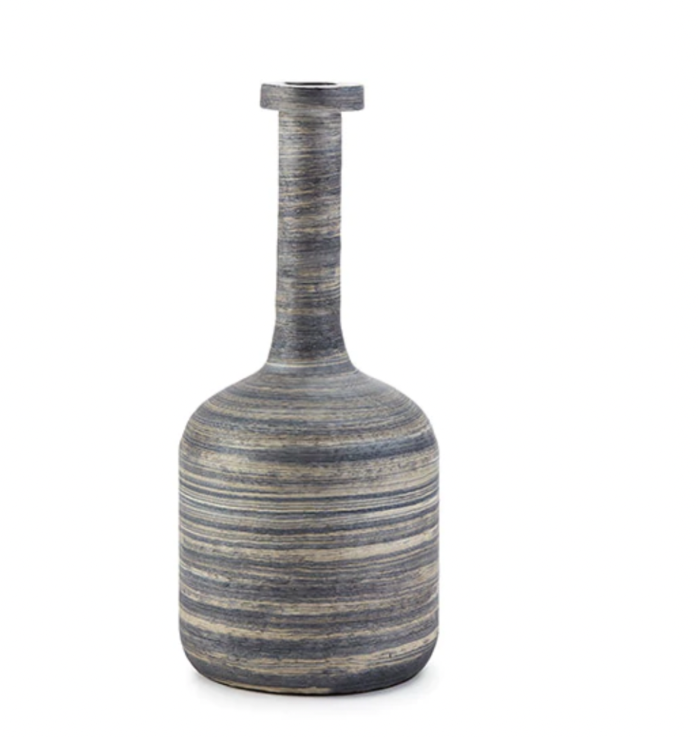 Pharmacy Vessel Tall Blue Grey